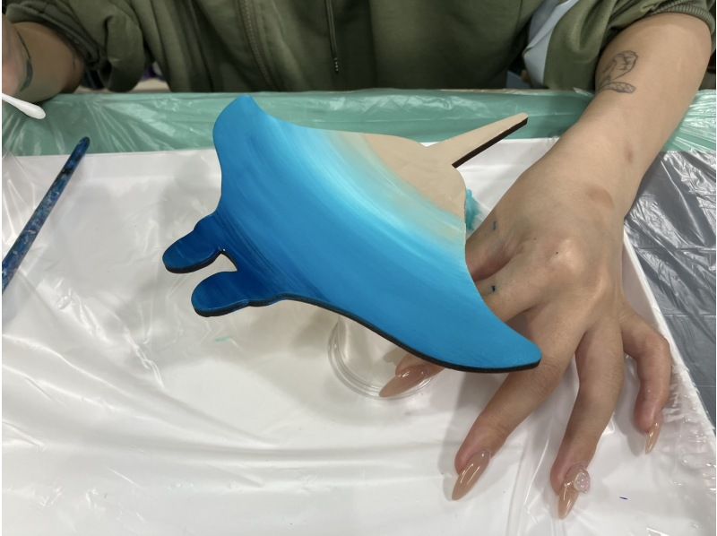 [Okinawa, Ishigaki Island] Create your own ocean! Choose from our selection of boards, manta rays, and sea turtles. Yaeyama Ocean Resin Artの紹介画像