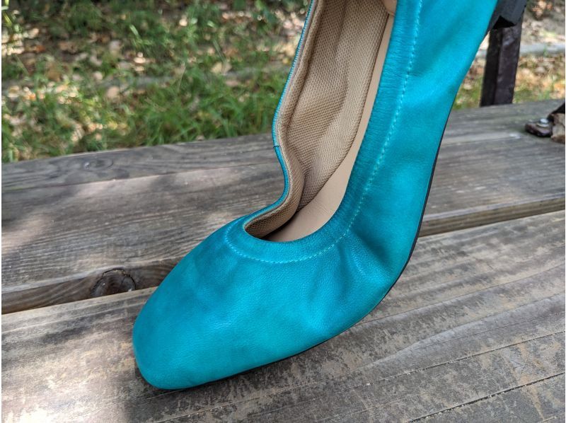 [Hyogo, Kobe Sannomiya] Dyeing leather ★ A taste-boosting experience of dyeing natural leather ballet shoes ♪ It's a lot of fun even for the first time ☆の紹介画像
