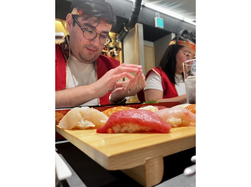 [Tokyo, Asakusa] Experience making sushi while feeling like you've traveled back in time to the Sengoku period! Entertainment Restaurant/Shogun Courseの紹介画像