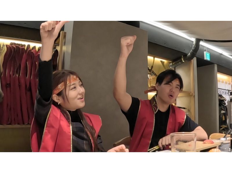 浅草で寿司エンターテイメント　SHOGUN チャレンジコース（３種盛りアペタイザー無料）（ドリンク無料/日本茶＆お水）の紹介画像