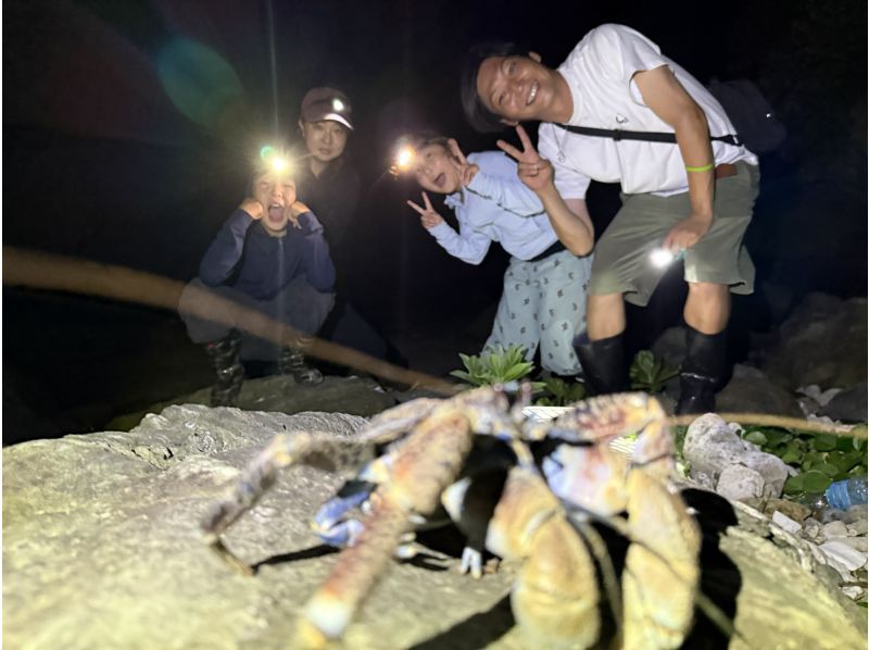 [เกาะอิชิงากิ | ผจญภัยในป่ายามค่ำคืน] ค้นหาปูมะพร้าวและชมท้องฟ้ายามค่ำคืนที่เต็มไปด้วยดวงดาว ★ กินกุ้งตั๊กแตนทันที ♪ ฮิตสุดๆ สำหรับครอบครัว! ⭐︎ทำได้แม้ในขณะฝนตก⭐︎の紹介画像