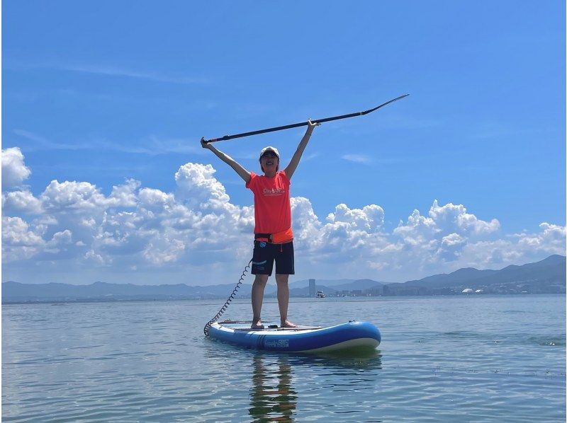 [NEW] Experience SUP at Lake Biwa Paradise? {50-minute course} Beginners are welcome! Very popular with elementary school students and women! Solo travelers welcome!の紹介画像