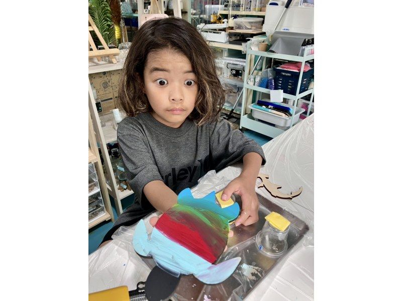 【沖縄・石垣島】海作れます。ミニウミガメボード・八重山オーシャンレジンアートの紹介画像