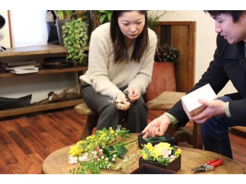 [北海道长沼町]盒花制作体验 - 学习插花的基础知识の紹介画像