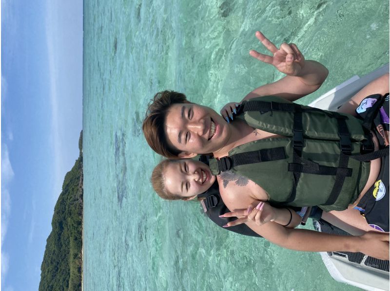 [冲绳，古宇利岛]每个团体完全私人的旅游！您可以从 5 项新活动和 3 项水上摩托艇体验中选择的聚会计划の紹介画像