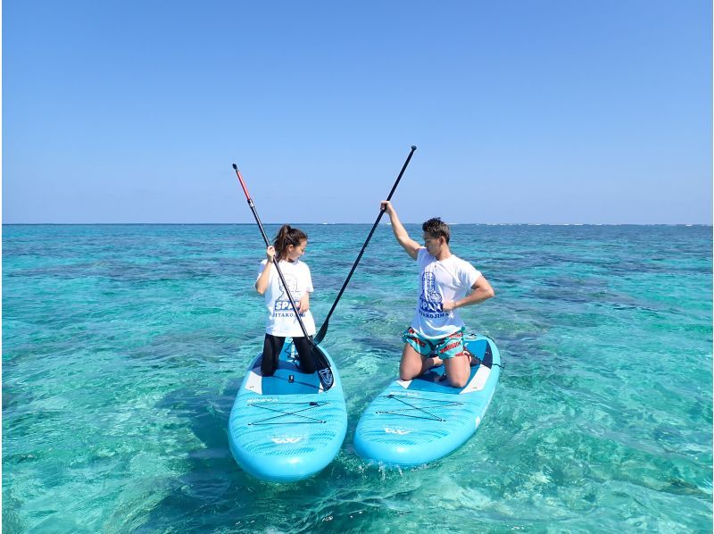 Miyakojima "Experience the Miyako Blue!!" Private charter [SUP tour] for one group only ★Child rates available! ★Same-day reservations OK! ★Free photo data!の紹介画像