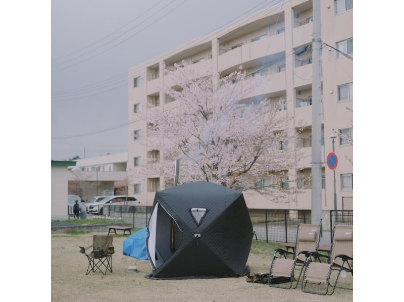 [Akita, Yokote] <Mobile tent sauna> In the middle of a field! On a snowy plain! On a riverbank! At a campsite! In your garden! We'll bring the tent sauna to your desired location!の紹介画像