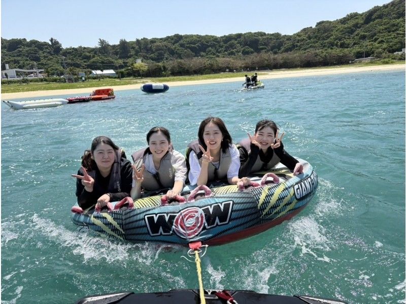 【那覇・浦添】沖縄最安値！”完全貸切”乗り合せ一切なし！最新トーイングチューブ6種類の中から4種類選べる！の紹介画像