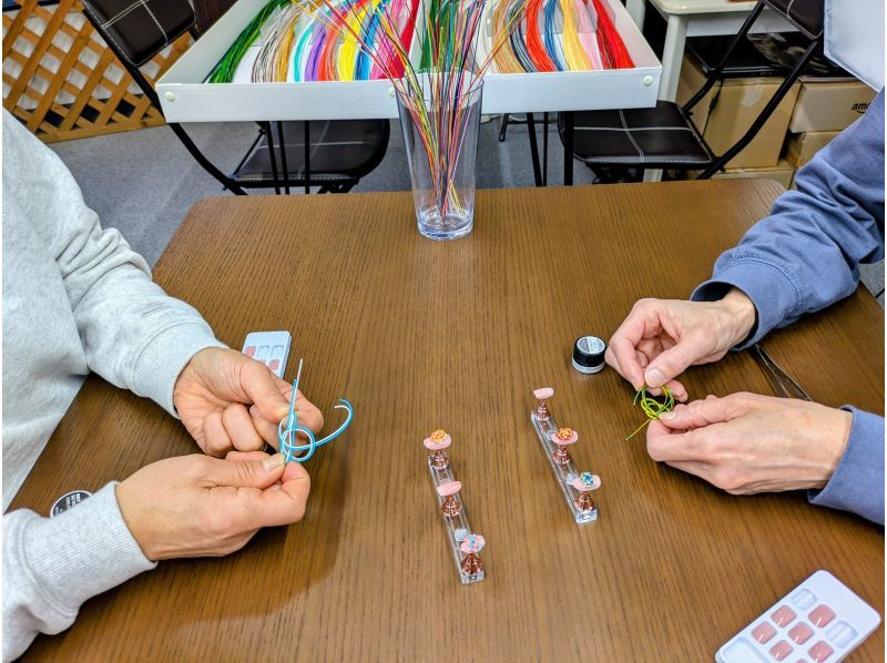 [Kyoto, Shijo Omiya] ★Let's tie traditional Mizuhiki to nail tips and add a Japanese-style decoration☆Special discount for May and June for new plans♪の紹介画像