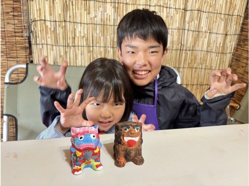 面向海外遊客【沖繩、今歸仁】古民居租借～風獅爺繪畫體驗僅限1組☆在被福木樹環繞的古民居里，畫一隻世界上獨一無二的可愛風獅爺！の紹介画像