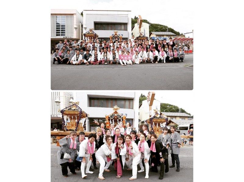【山形・赤湯温泉】9月13日限定！「法被・股引き・地下足袋」の本格衣装で本格的に神輿担ぎ！オリジナルTシャツ・タオル・お守り木札付き！の紹介画像