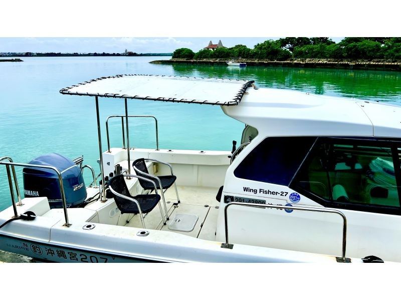 [Okinawa Miyakojima] Uni Beach Landing Cruise (Enjoy a luxurious, luxurious trip on a resort boat) Toilet, air conditioning, a bed on the bow, and even a drone for high-spec photographyの紹介画像
