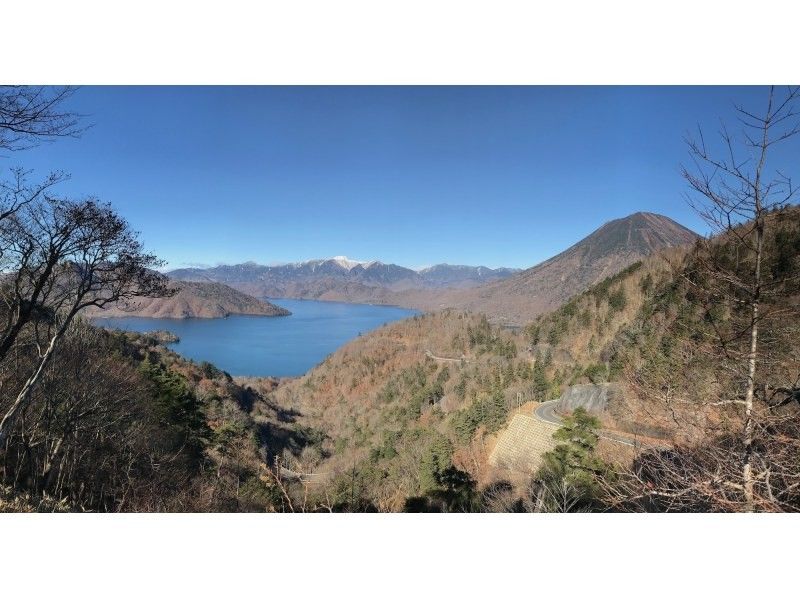 [Tochigi, Nikko] Cycling and hiking on Mount Hangetsu ~ Panoramic view of Lake Chuzenji! Enjoy a spectacular tour of Mount Hangetsu on an e-bike and hike ~の紹介画像