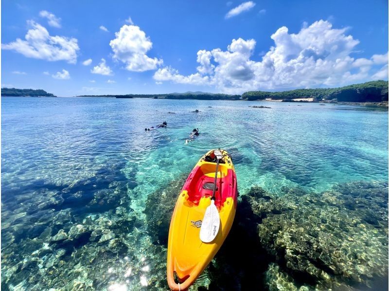 【沖縄・久米島】【ファミリー限定・完全貸切】カヤック&シュノーケリング(初心者&middot;お子様連れもOK(0歳～)［現地集合プラン］の紹介画像
