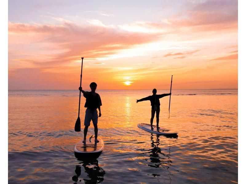 【沖縄・宮古島】《サンセットサップ》心癒される夕焼けを眺めながらSUPでクルージング！の紹介画像