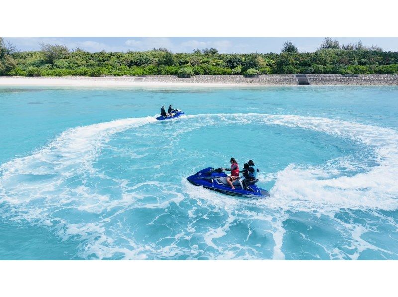 【沖縄・宮古島】前浜ビーチでマリンジェット！バナナボート等3種類♪の紹介画像