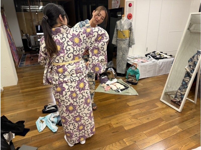 【大阪・南船場】浴衣着付け体験でそのままお土産プランの紹介画像