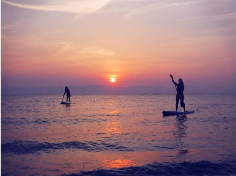 【愛知・新舞子】サンセットSUPクルージング（1.5時間）新舞子の美しいサンセットを海上から眺める非日常な体験☆の紹介画像