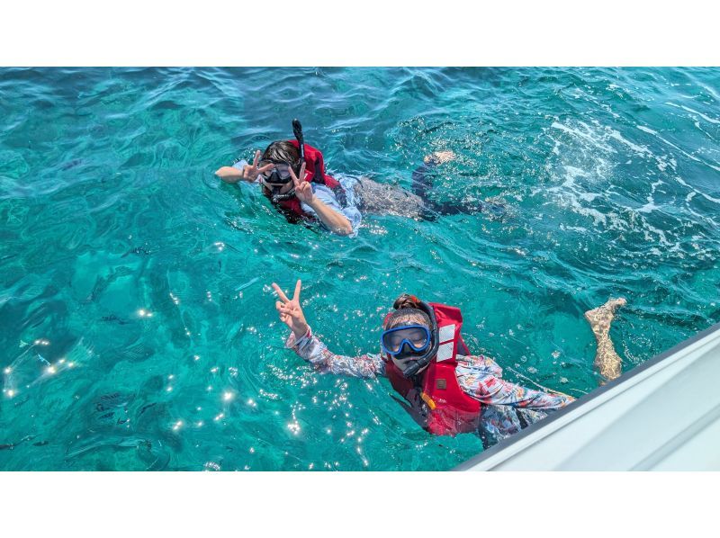 【沖縄・慶良間】スカイブルーの海を独占！貸切ボートで行くプライベートシュノーケリング体験の紹介画像