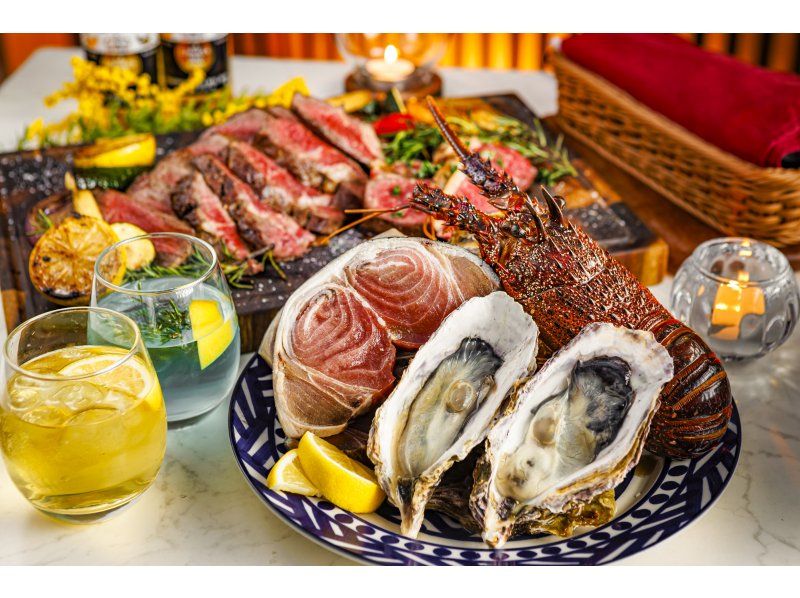 【名古屋・金山】《伊勢海老付》ビアガーデン＆贅沢地中海BBQ！2H飲み放題付き〈6～9月プラン〉の紹介画像
