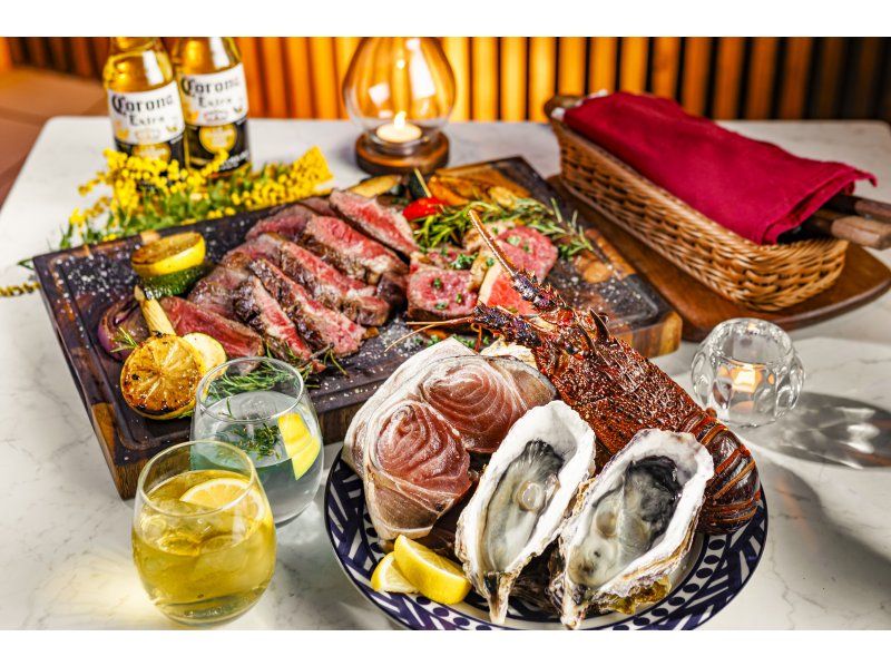 [愛知/名古屋]午餐暢飲套餐！啤酒花園和奢華的地中海BBQ！附2小時無限暢飲（僅限週末）の紹介画像