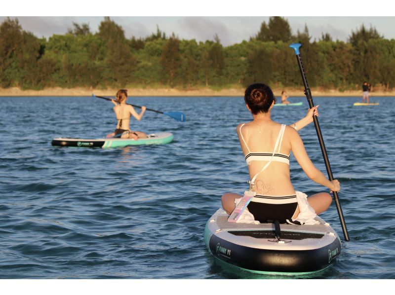 【沖繩，宮古島】經濟實惠套餐《歡迎初學者》宮古島日落槳板衝浪★免費照片★の紹介画像