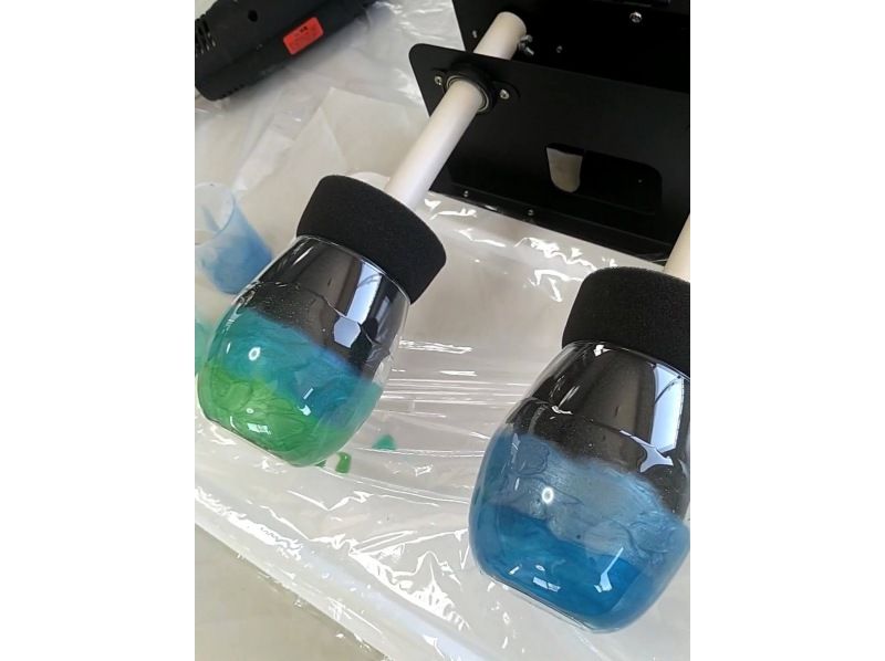 【沖縄・うるま市/レジンアート】オーシャングラス/波レジングラス作り♪うるま市観光のすきま時間に♪沖縄旅行の記念に♪の紹介画像