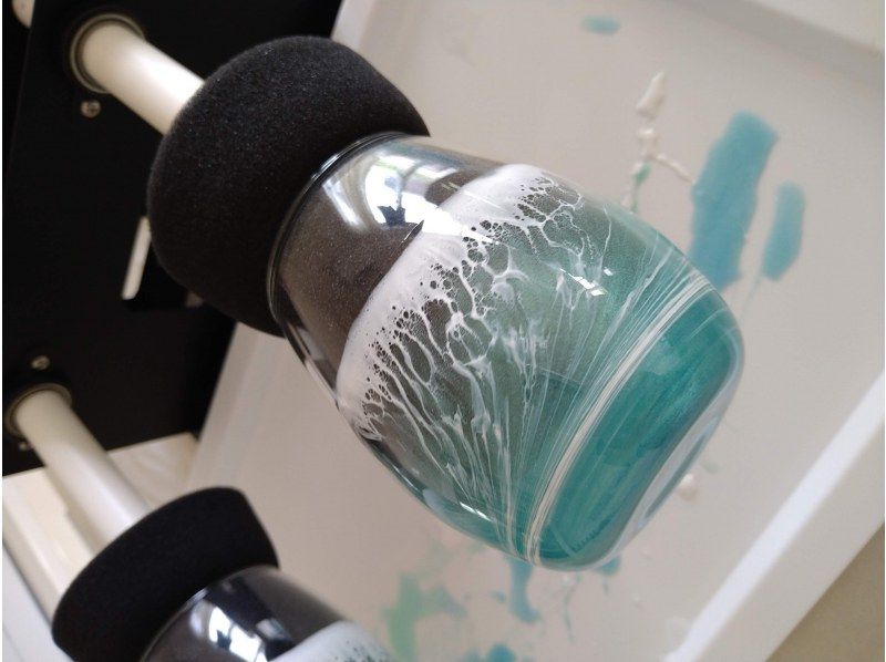 【沖縄・うるま市/レジンアート】オーシャングラス/波レジングラス作り♪うるま市観光のすきま時間に♪沖縄旅行の記念に♪の紹介画像