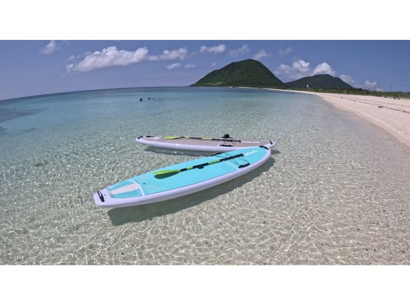 【沖縄・伊平屋島/半日】1組貸切りSUP・シュノーケリングツアー(3時間☆満喫プラン)☆おひとり様OK☆《送迎無料》写真動画データ無料！の紹介画像