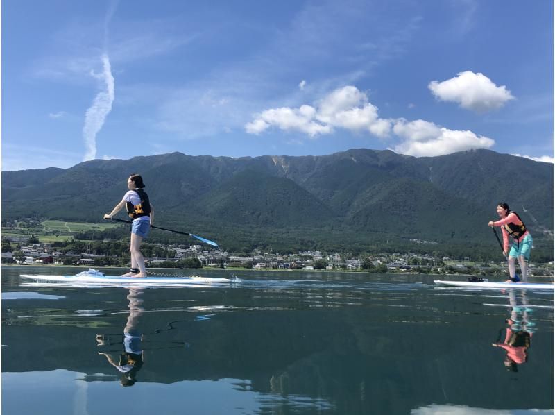 【滋賀・琵琶湖】びわ湖-新店舗Wani Base-で水上散歩SUP体験（初心者コース）レンタル込み！少人数制の紹介画像