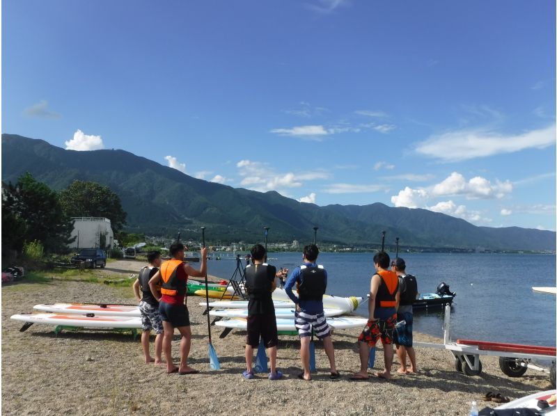 【滋賀・琵琶湖】びわ湖-新店舗Wani Base-で水上散歩SUP体験（初心者コース）レンタル込み！少人数制の紹介画像