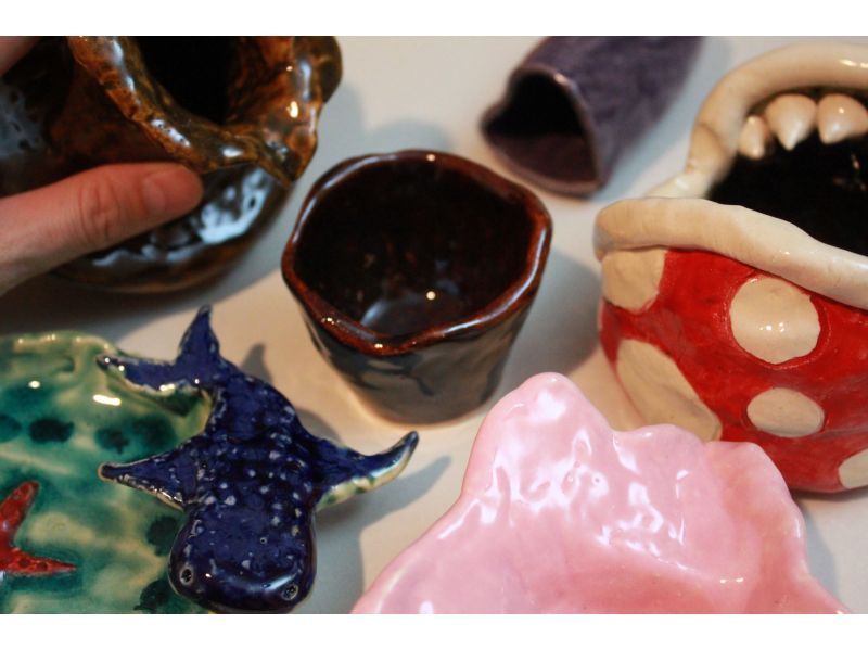 【大阪・谷町六丁目】在擁有120年歷史的聯排別墅工作室體驗手工陶藝和拉坯（歡迎初學者）の紹介画像