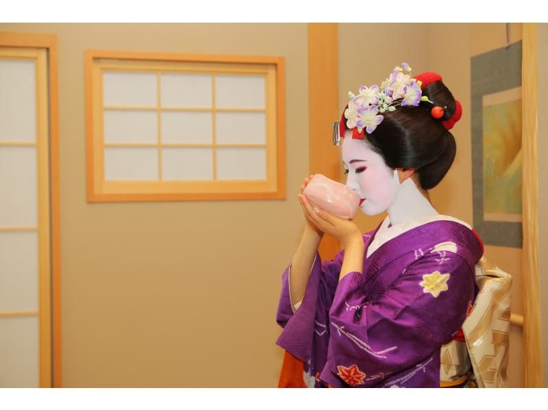 【京都・清水寺】「京都で唯一！　舞妓姿で茶道体験出来るプラン」20,000円(税別)　舞妓(サムライ)で抹茶体験をお楽しみくださいの紹介画像