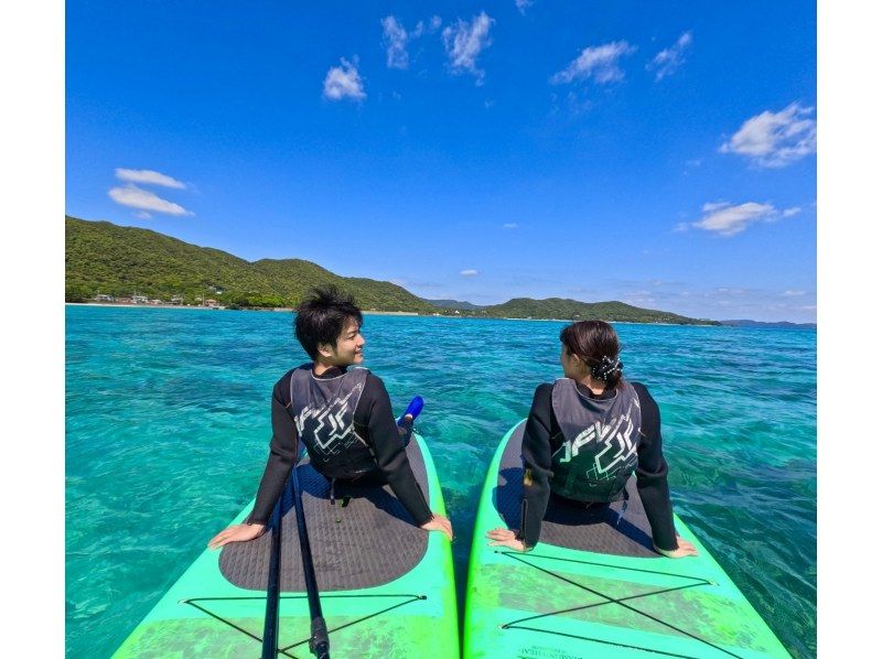 奄美大島【当日予約可能】SUP＆シュノーケル（120分）【お得なセットプラン】※ドローン空撮等写真の無料プレゼントあり※の紹介画像