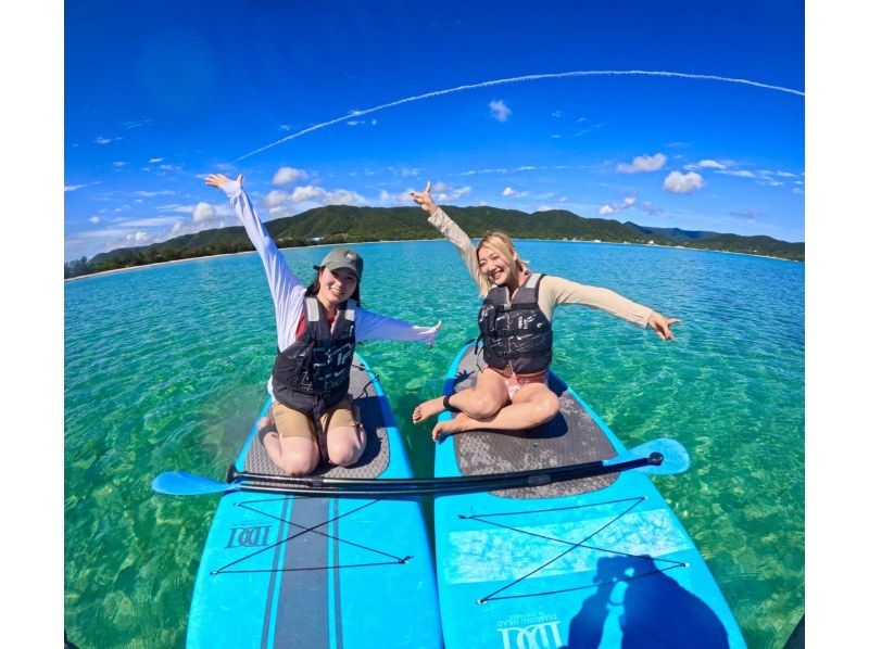 奄美大島【当日予約可能】SUP(60分)※ドローン空撮等写真の無料プレゼントあり※お1人様もお任せ下さい☆の紹介画像