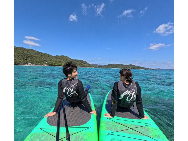 奄美大島【当日予約可能】SUP+シュノーケル+ナイトツアー（240分）【お得なセットプラン】★ドローン空撮等写真のプレゼントあり★の紹介画像