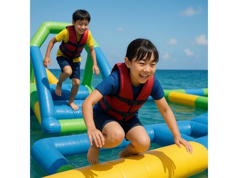 [Wakayama Kataonami Beach] Jump, run and swim in the sea! Giant athletics! (Participants must be 6 years old and older) 50 minute shift systemの紹介画像