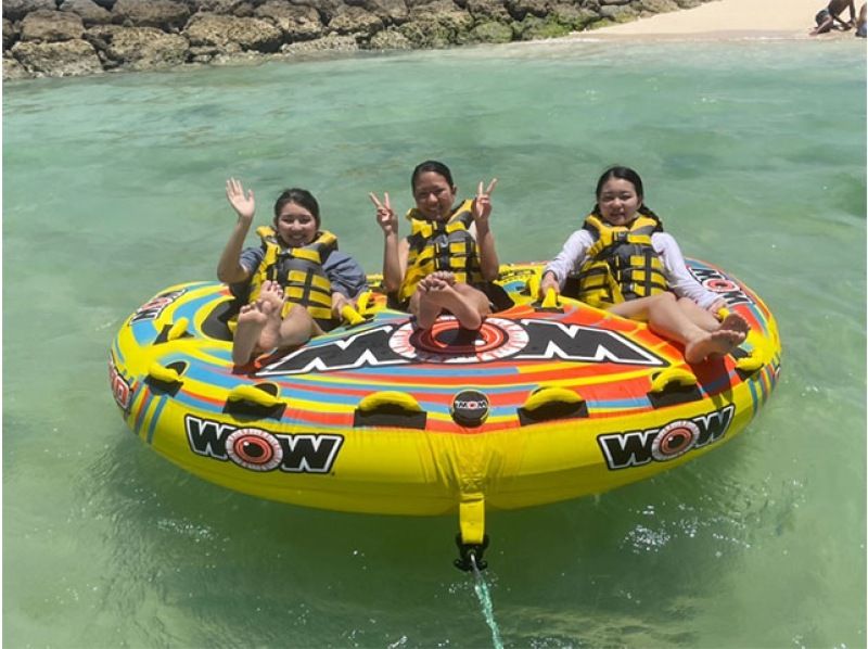 [Okinawa, Ginowan] Definitely a great deal on a tropical beach! Enjoy the ocean in luxury! Snorkel + 1 tube menu of your choice set plan! Same-day reservations welcomeの紹介画像