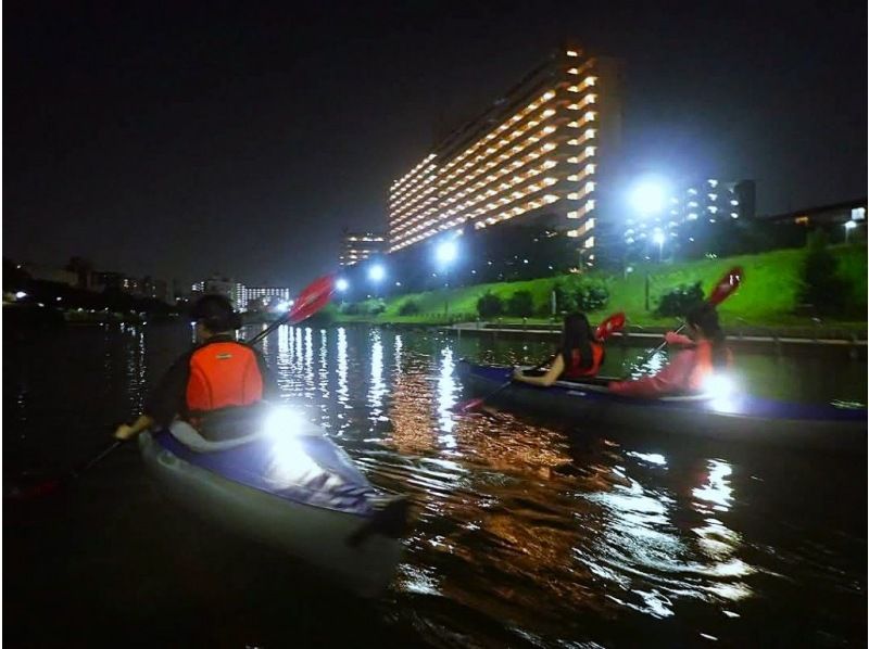 Tokyo night kayak tour ♪Escape the crowds. Paddle into Tokyo's night.の紹介画像