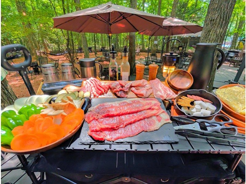 【栃木县、那须】那须高原黑毛和牛炭火烤肉套餐の紹介画像