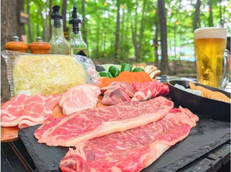 【栃木县、那须】那须高原黑毛和牛炭火烤肉套餐の紹介画像