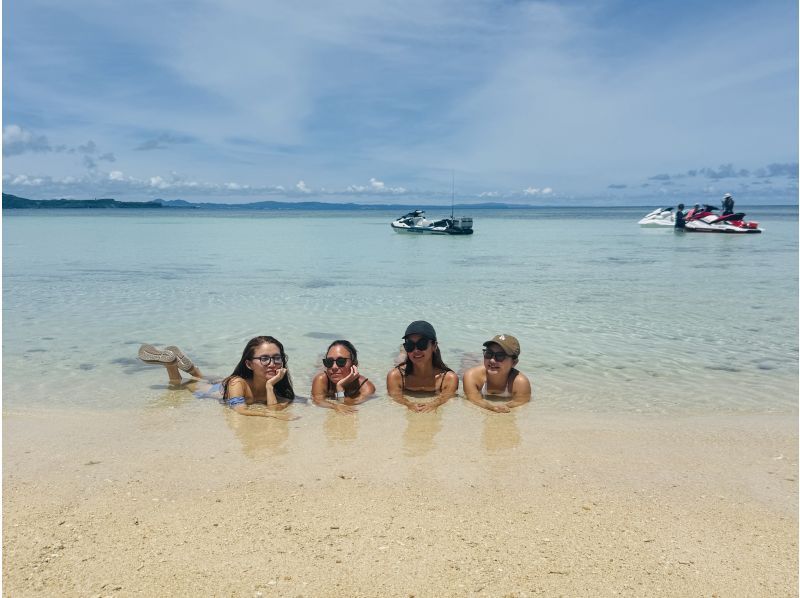 【오키나와・해중 도로】100분 면허 없음 OK : 제트 스키로 가는, 무인도 비경 투어!の紹介画像