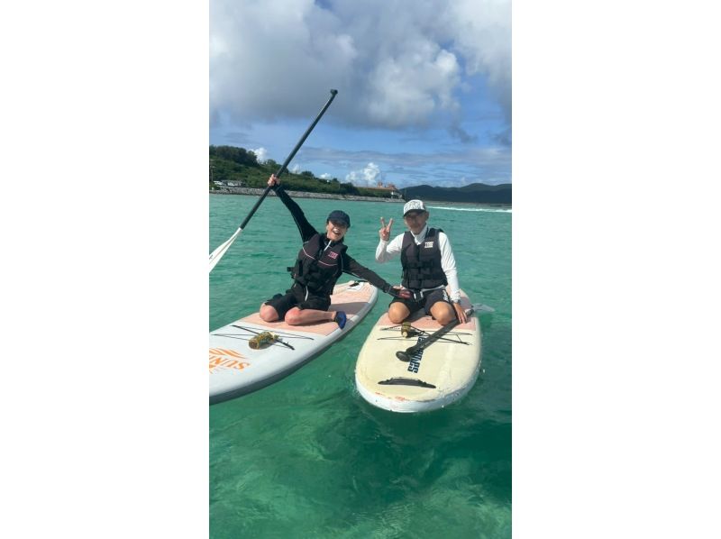 [沖繩，久米島]歡迎初學者！在久米島清澈的海水中體驗SUP！の紹介画像