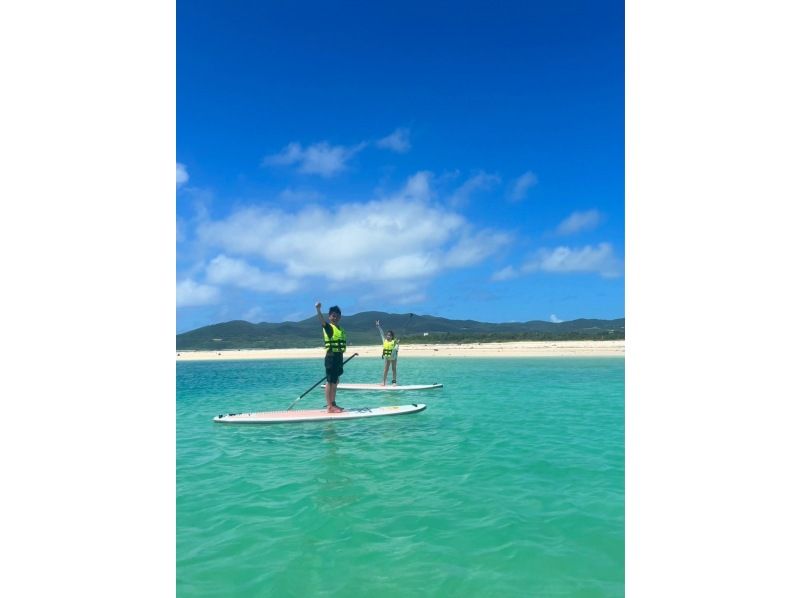 [沖繩，久米島]歡迎初學者！在久米島清澈的海水中體驗SUP！の紹介画像
