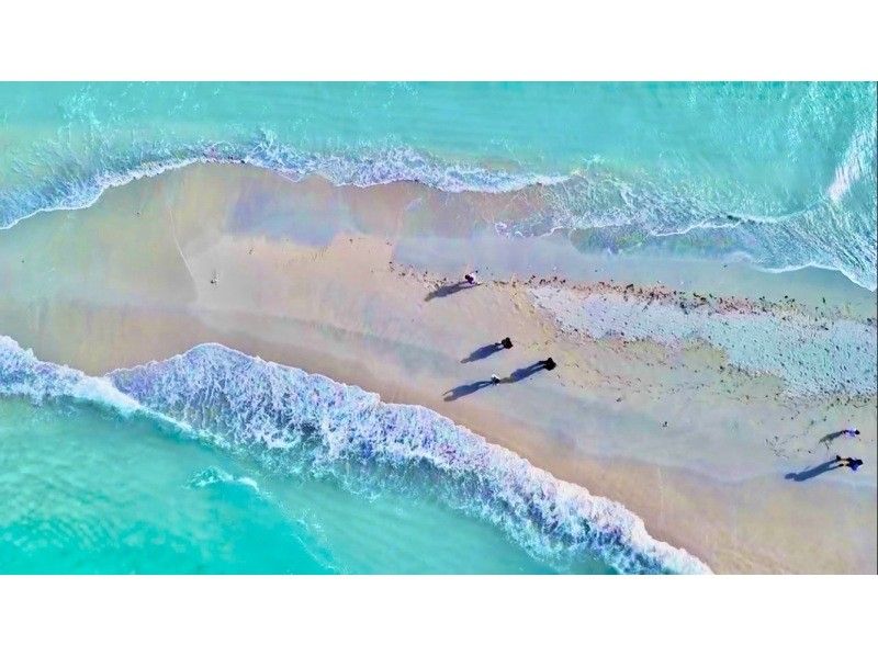 【ユニの浜上陸クルーズ】　宮古ブルーの海に浮かぶ幻の砂浜へ！　SNS映え間違えなし！ 3歳以下のお子様無料の紹介画像
