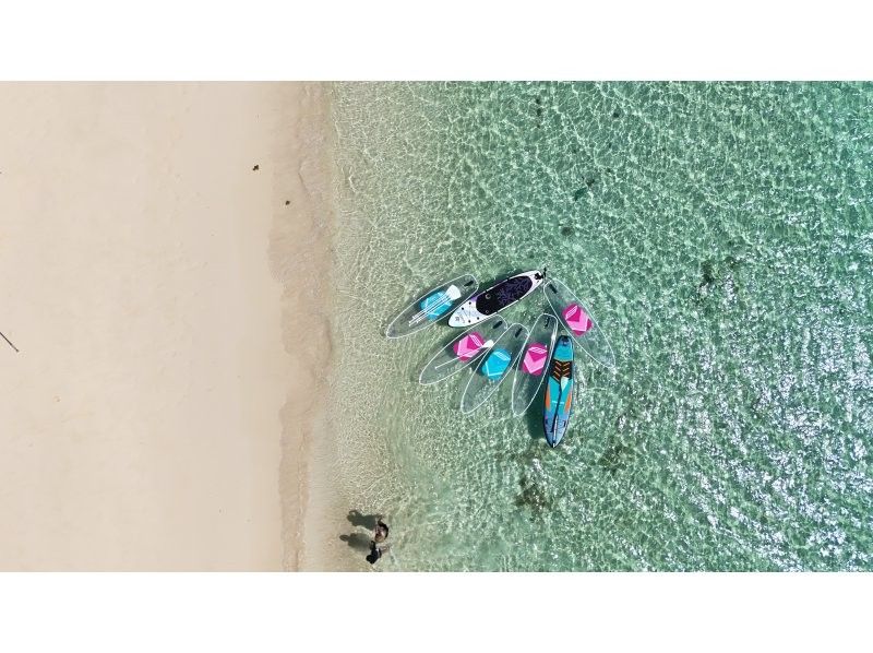 【沖縄・宮古島】クリアサップor定番SUP選べる海上リラックスプラン!貸切プランにも変更可!!ドローン撮影!の紹介画像