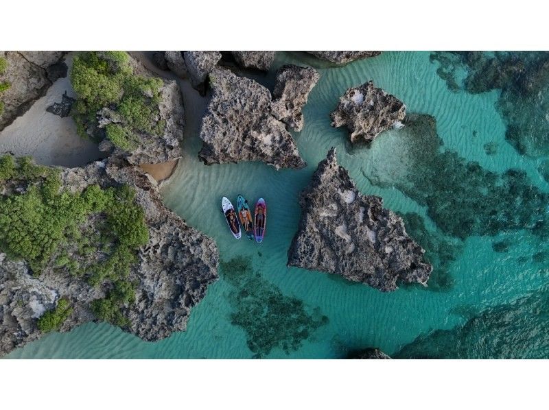 【沖縄・宮古島】クリアサップor定番SUP選べる海上リラックスプラン！貸切プランにも変更可！！ドローン撮影！の紹介画像