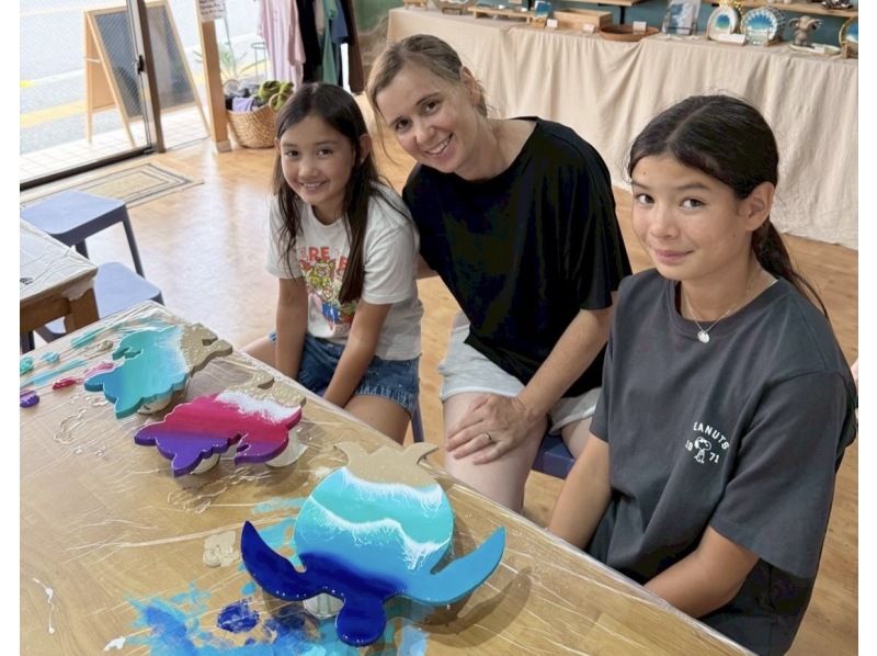 【沖繩，石垣島】製作「海龜/蝠鱝鐘」/熱門樹脂藝術品/深受兒童喜愛/完全原創！の紹介画像