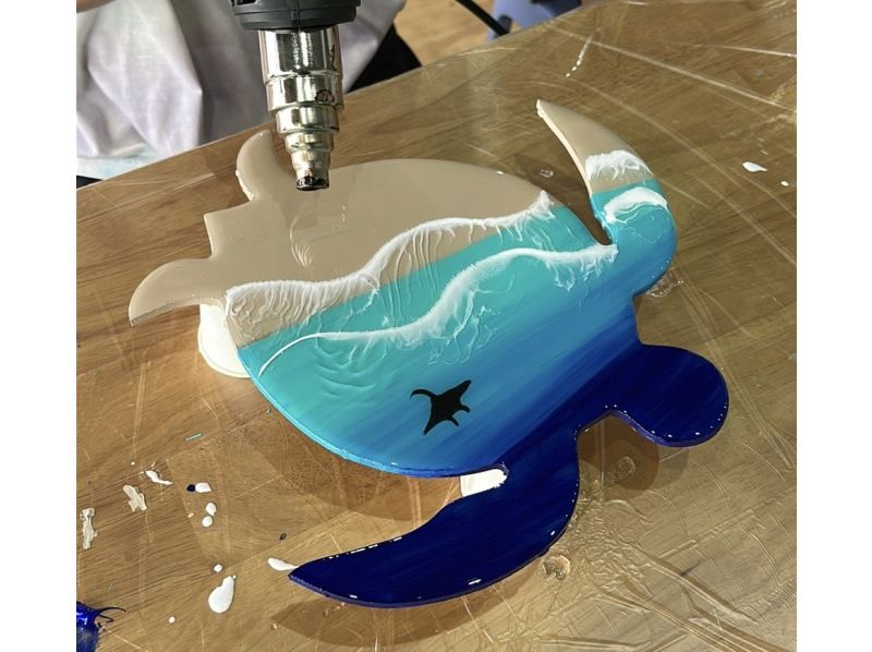 【沖繩，石垣島】製作「海龜/蝠鱝鐘」/熱門樹脂藝術品/深受兒童喜愛/完全原創！の紹介画像