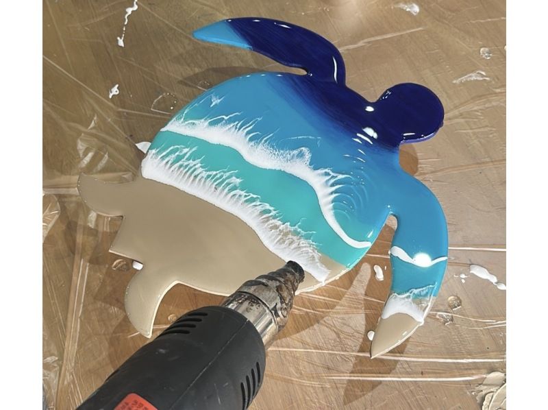 【沖繩，石垣島】製作「海龜/蝠鱝鐘」/熱門樹脂藝術品/深受兒童喜愛/完全原創！の紹介画像